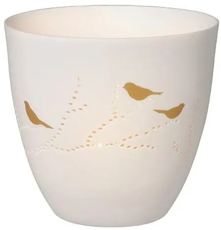 räder Porcelánový svícen Gold Birds Large