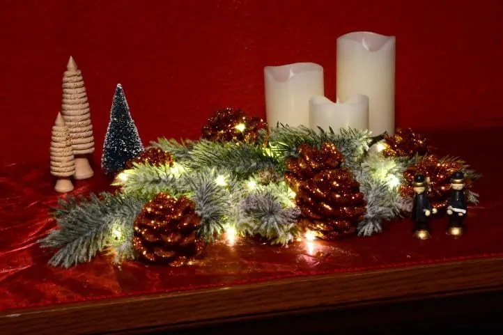 Garthen 47228 Vianočná reťaz - MINI 50 LED s časovačom - teplá biela