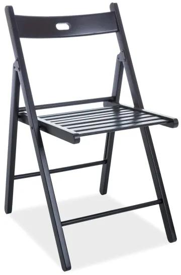Čierna drevená stolička SMART II