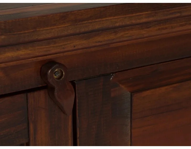 furniture-nabytek.cz - Masívna komoda Catana z borovice, lakovaná, hnedá – 170×50×90 cm