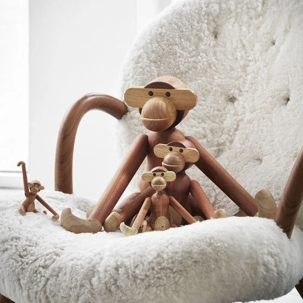 Kay Bojesen Drevená opička Monkey Small Teak Limba 20 cm