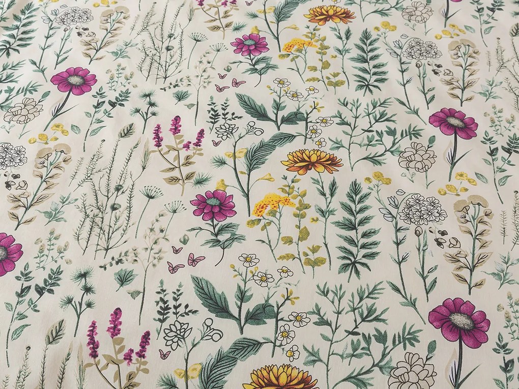 XPOSE® Predĺžené bavlnené Renforcé obliečky BOTANICA