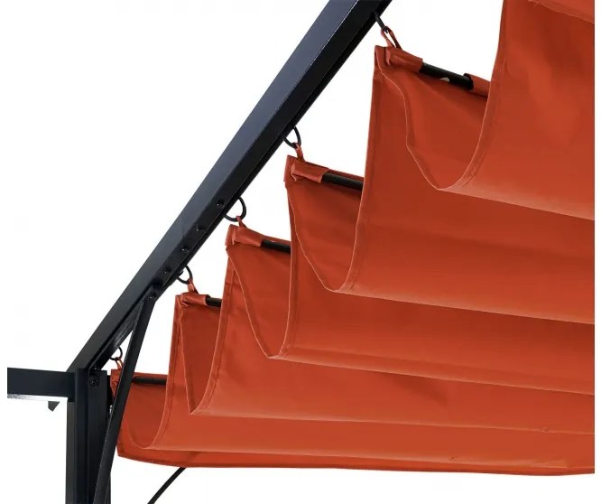 Pergola se stahovací střechou 3,5x3,5 m Dekorhome