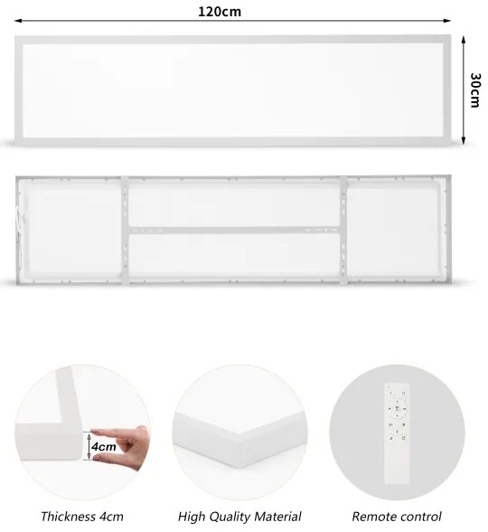 Brilagi-LED Stmievateľné kúpeľňové svietidlo FRAME SMART LED/50W/230V 120x30 IP44 + DO