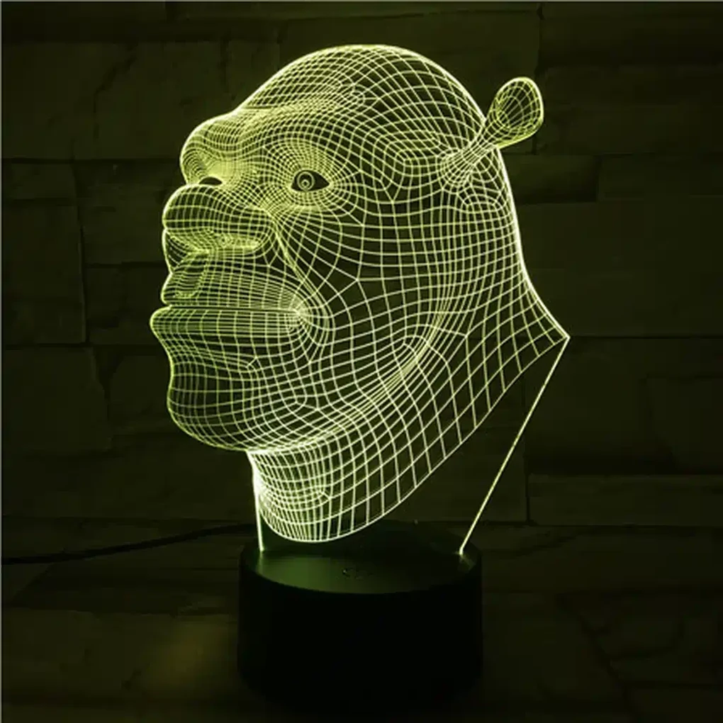 3Dmix 3DL-BSC017 – 3D LED nočná lampa - Shrek