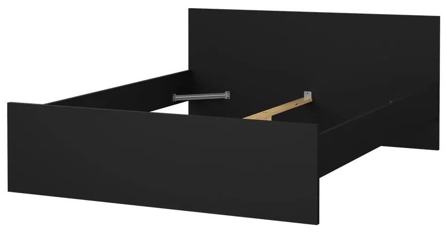 Čierna dvojlôžková posteľ 160x200 cm Naia – Tvilum