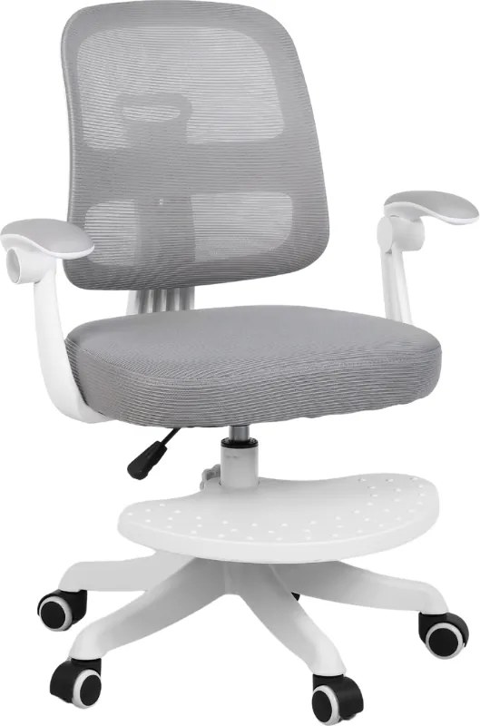 Detská rastúca stolička Neoseat JUNI 013 — látka, sivá