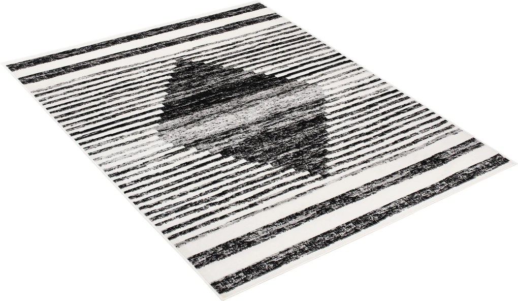 TA Koberec 3675A KRÉMOVÁ / ČIERNA GRACE Rozmer: 120x170 cm