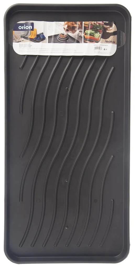 Odkvapkávač na topánky, podložka ANTI-DROPS XXL, antracit 78 x 38 cm