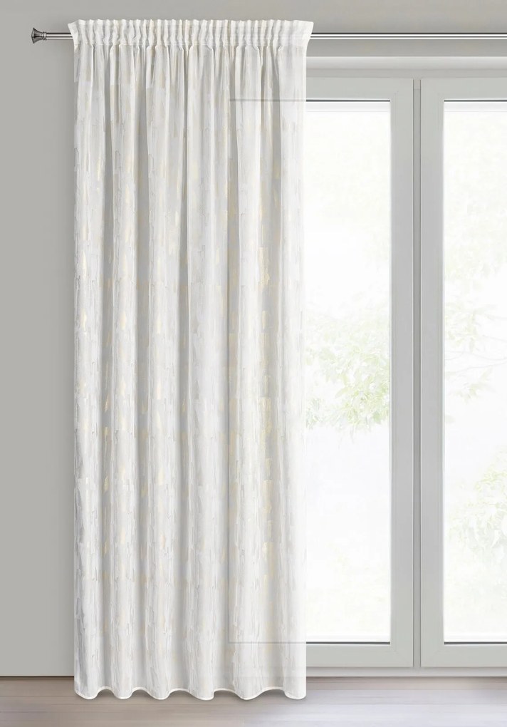 ZÁCLONA NA PÁSKE ILARA 140X250 CM VZOROVANÁ