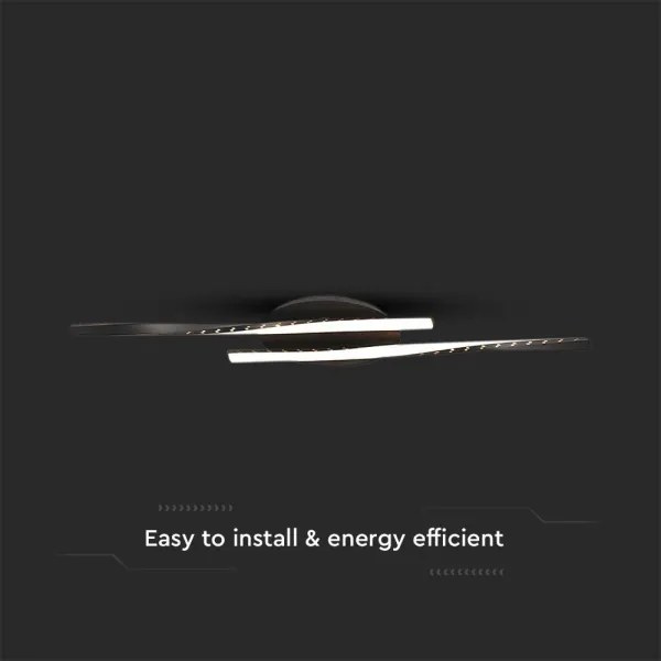 LED Stropné svietidlo LED/12W/230V 3000K 94,5 cm čierna