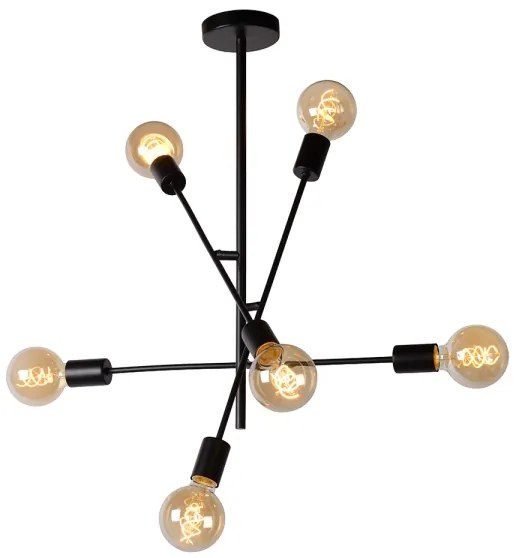 Lucide 21119/06/30 - Luster na tyči LESTER 6xE27/40W/230V