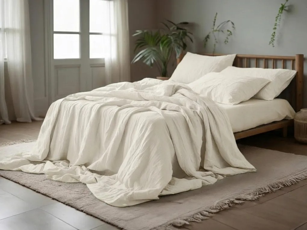 Mušelínové obliečky PURELY krémové Rozmer obliečky: 2 ks 80 x 80 cm | 200 x 200 cm