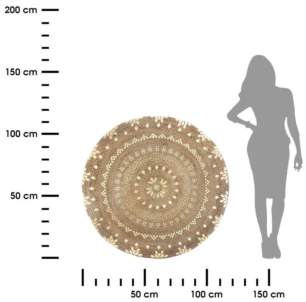 Koberec Isla, (fi) 115 cm, béžová