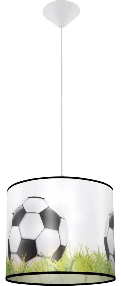 Sollux SL.1428 - Detský luster na lanku FOOTBALL 1xE27/15W/230V pr. 30 cm