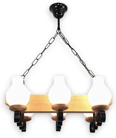 Brilagi - Luster na reťazi QUEEN 6xE14/40W/230V buk