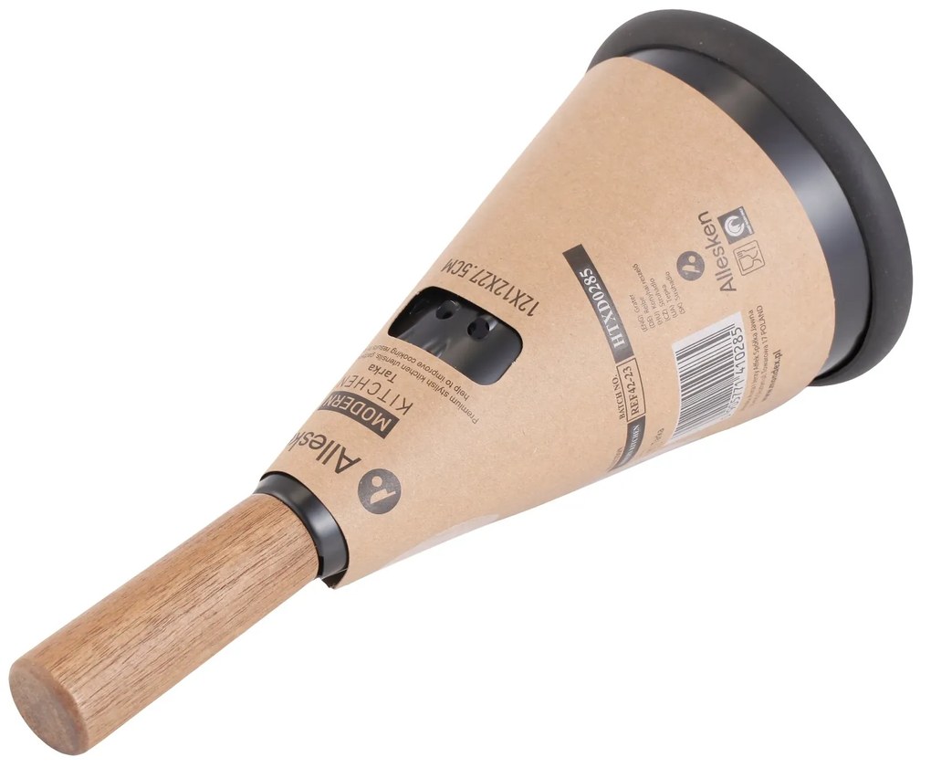 Kuchyňské ocelové struhadlo MODERN KITCHEN 12x12x27,5 cm hnědé/černé