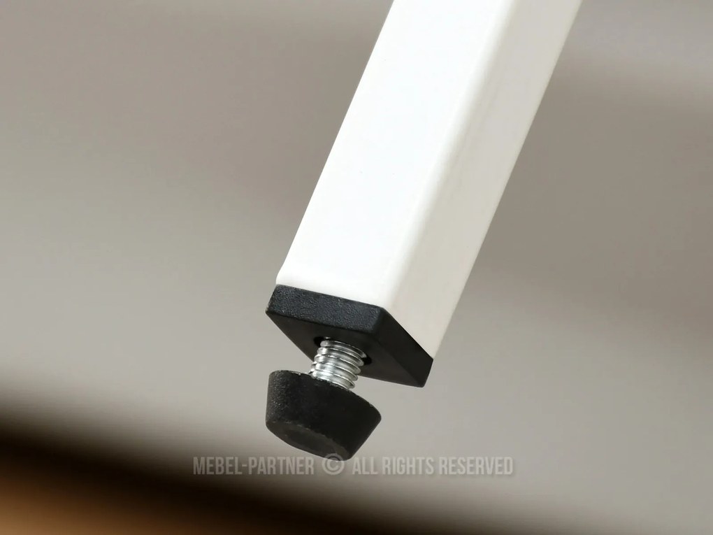 Konferenčný stolík Dario (dub biely + biela). Akcia -11%. Vlastná spoľahlivá doprava až k Vám domov. 1111598