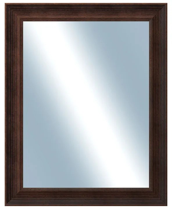 DANTIK - Zrkadlo v rámu, rozmer s rámom 40x50 cm z lišty KOSTELNÍ malá hnedá (3165)