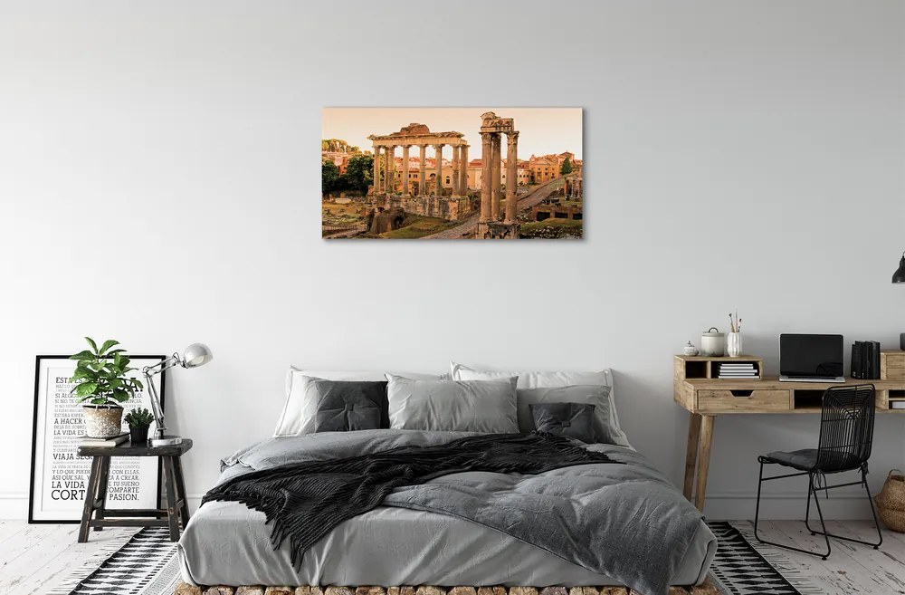 Obraz na plátne Rím Roman Forum svitania 125x50 cm
