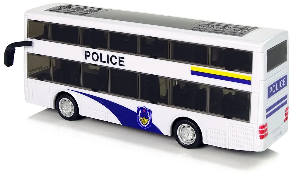 LEAN TOYS Policajný autobus so zvukom