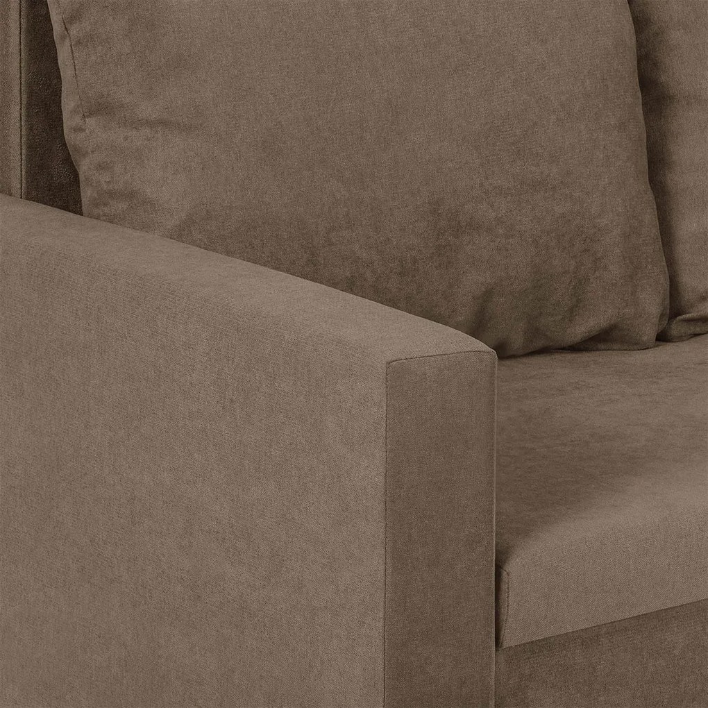 Rozkládací pohovka DELLA Hnědá