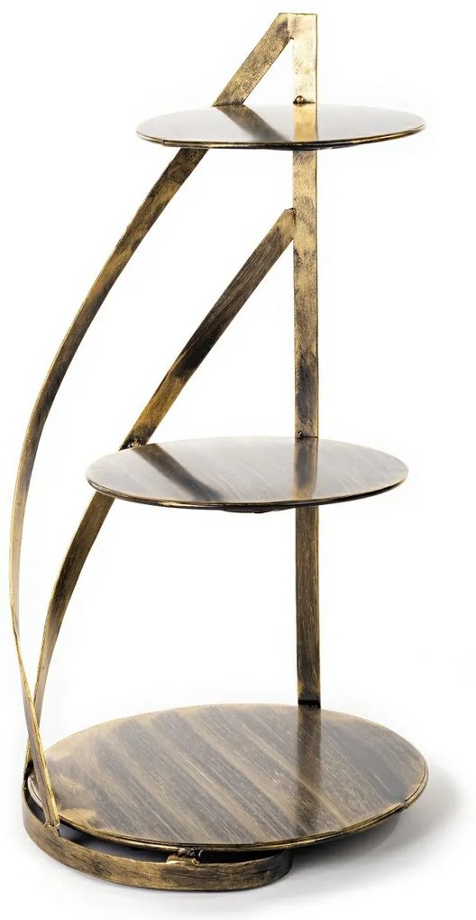 Kovový servírovací podnos Nowell Gold, 38x60 cm