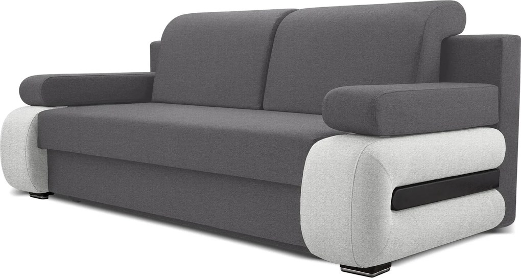 Pohovka trojsedačka Garlip (sivá + svetlosivá). Akcia -20%. Vlastná spoľahlivá doprava až k Vám domov. 1014562