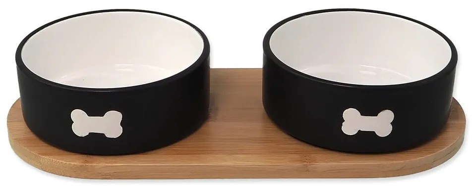 Keramická súprava misiek s podstavcom pre psa ø 13 cm Dog Fantasy – Plaček Pet Products