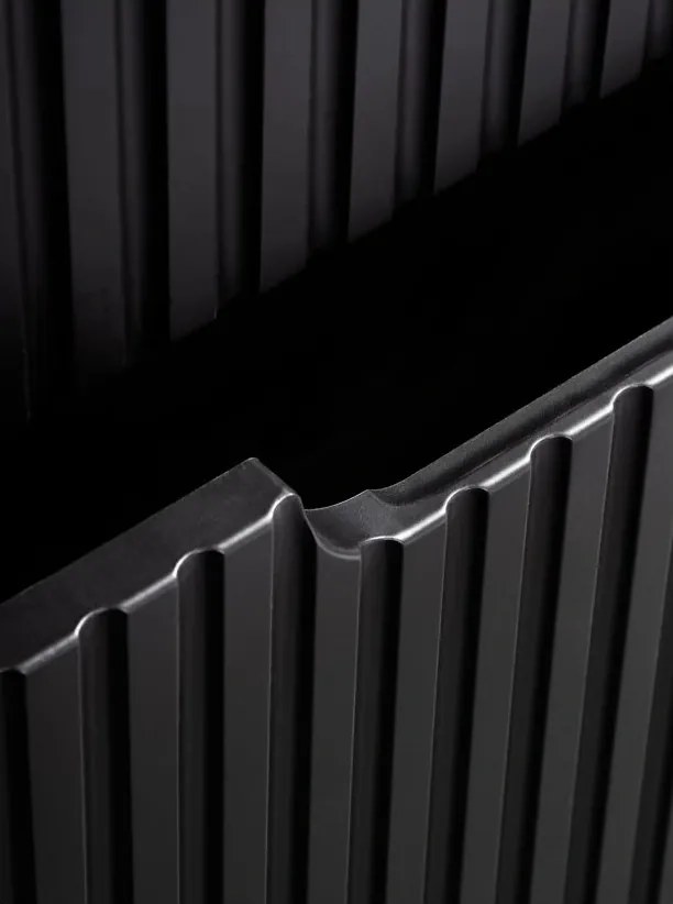 Kúpeľňová zostava Nova Black 100 cm so skrinkami a umývadlom čierna/dub evoke