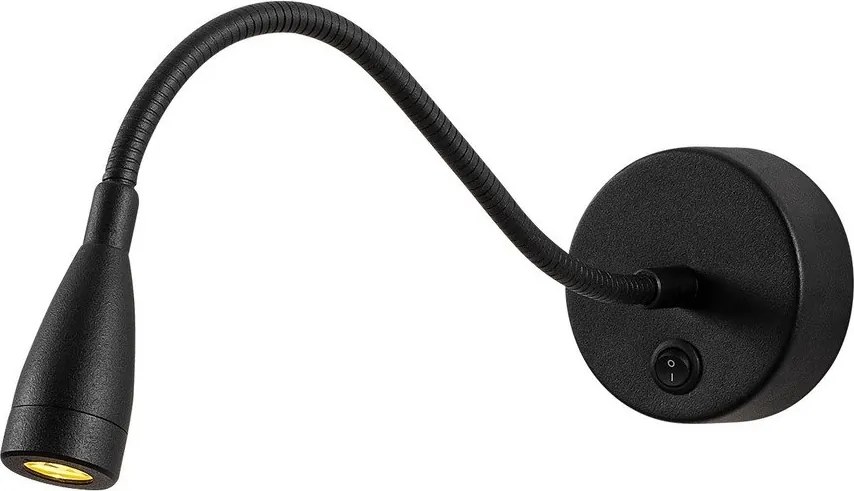 Čierne LED nástenné svietidlo Reading – Opviq lights