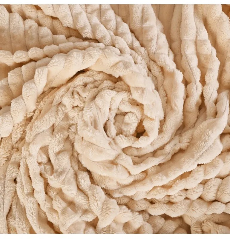 Deka obojstranná béžová 130x160 cm EMI