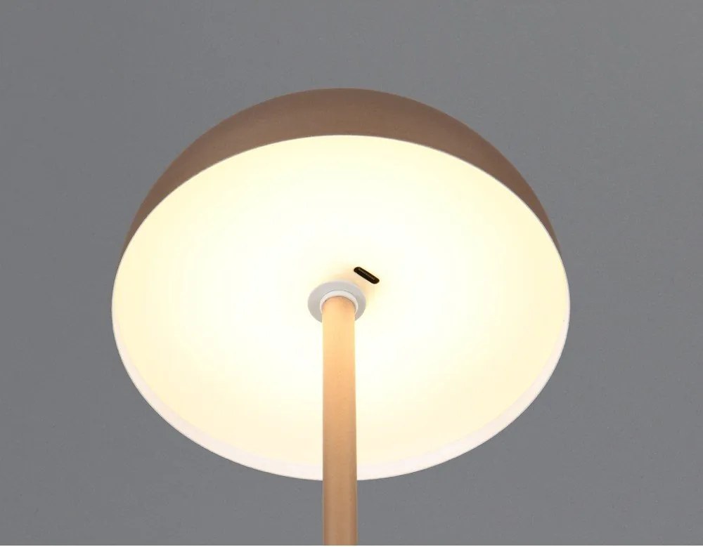 LED stolová lampa v bronzovej farbe s kovovým tienidlom (výška 21 cm) Munoz – Reality