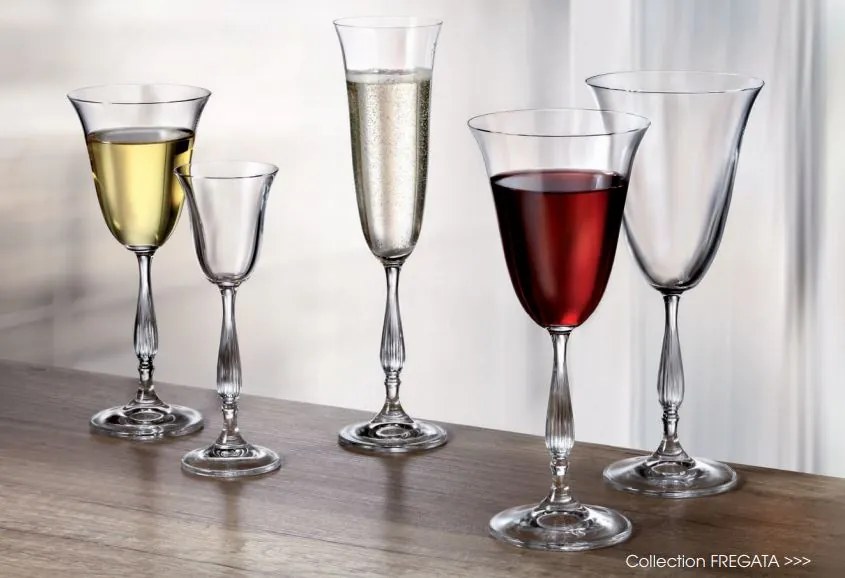 Crystalite Bohemia poháre na šampanské Fregata 190 ml 6KS