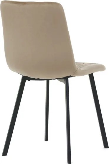 Jedálenská stolička zamatová, béžová DCL-973 CAP4