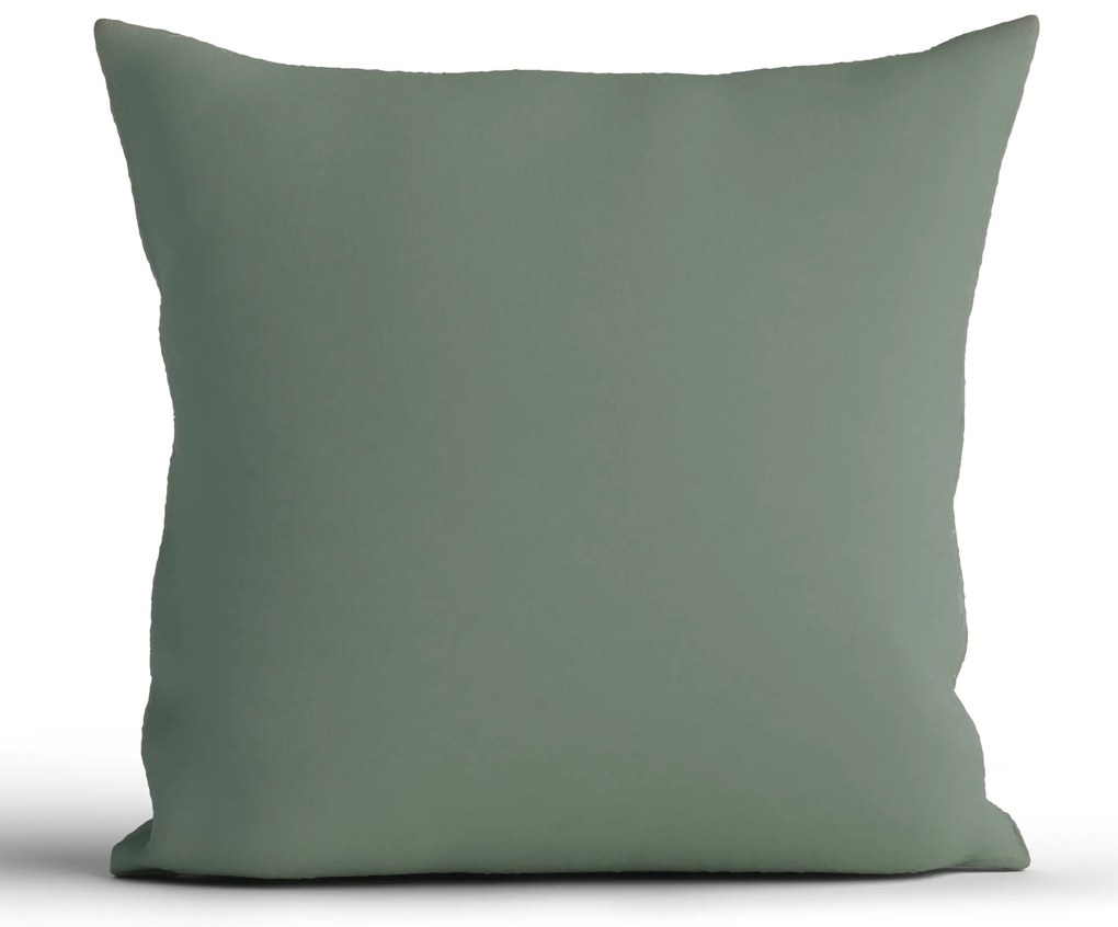 Bavlnená obliečka na vankúš Renforcé 40 × 40 cm - Jasmine olivová