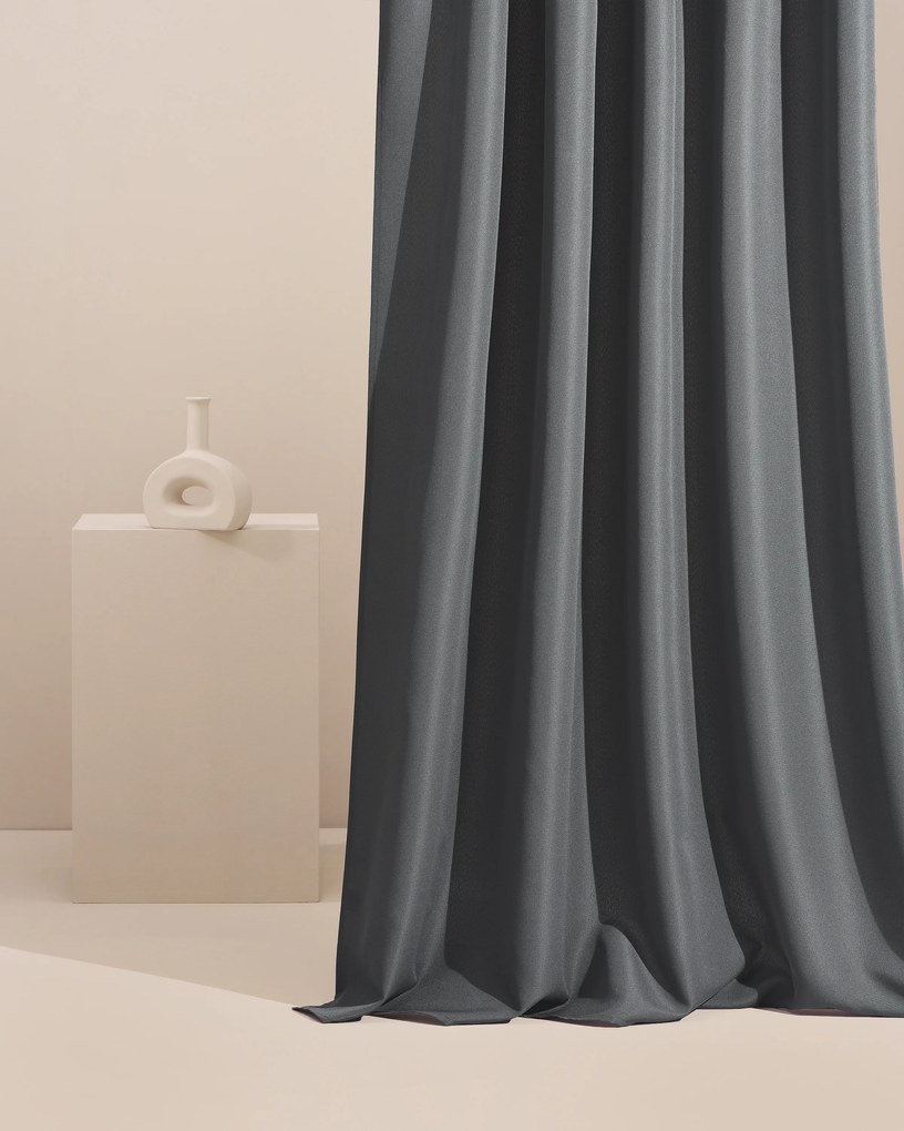 Room99 Záves na terasu AURA Na páske Farba: Hnedá, Veľkosť: 140 x 250 cm