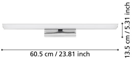 Eglo 900019 - LED RGBW Stmievateľné kúpeľňové osvetlenie zrkadla 15,6W/230V IP44