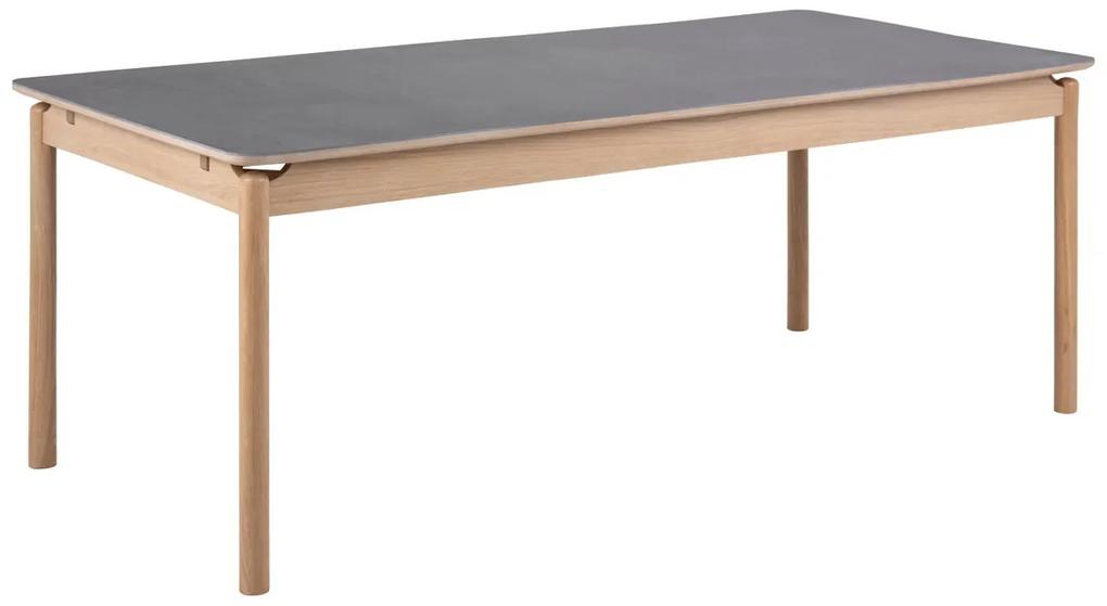Keramický jedálenský stôl Naava 200 cm sivý - dub