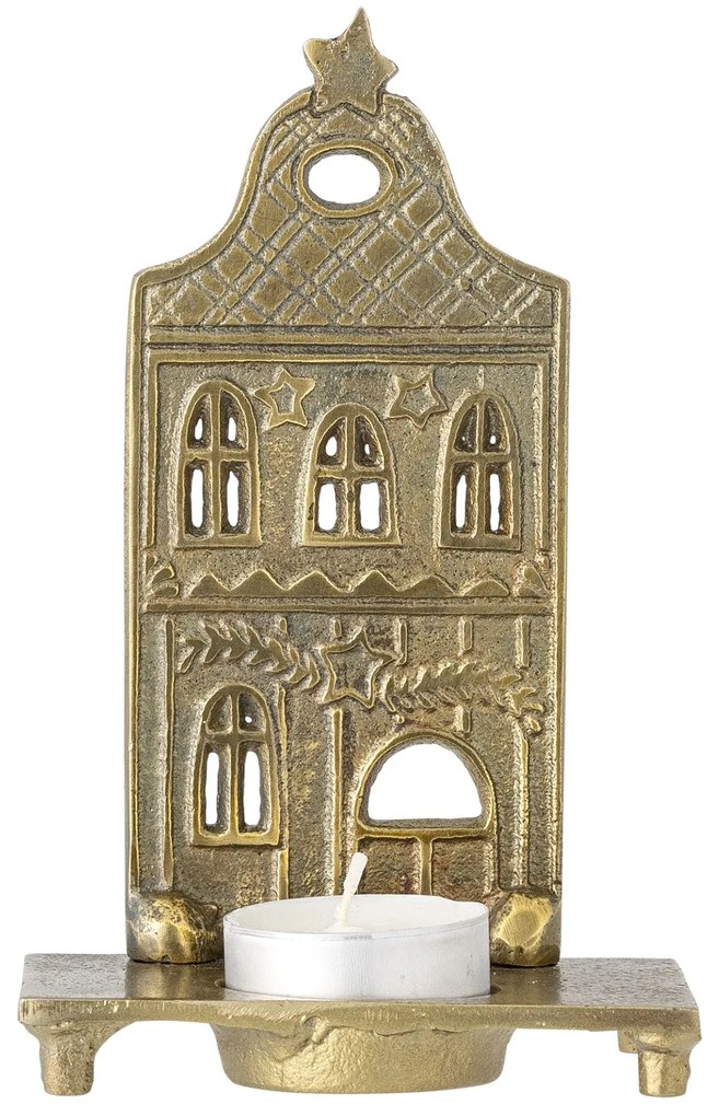 Bloomingville Kovový svietnik na čajovú sviečku Crista Brass no.1