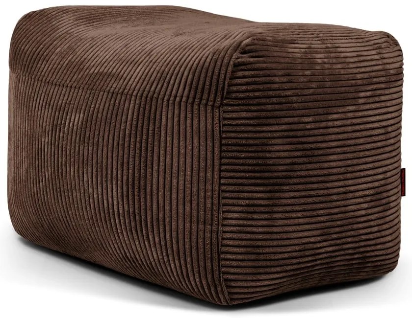 Tmavohnedý menčestrový sedací vak Plus 70 Lounge – SLOWDOWN