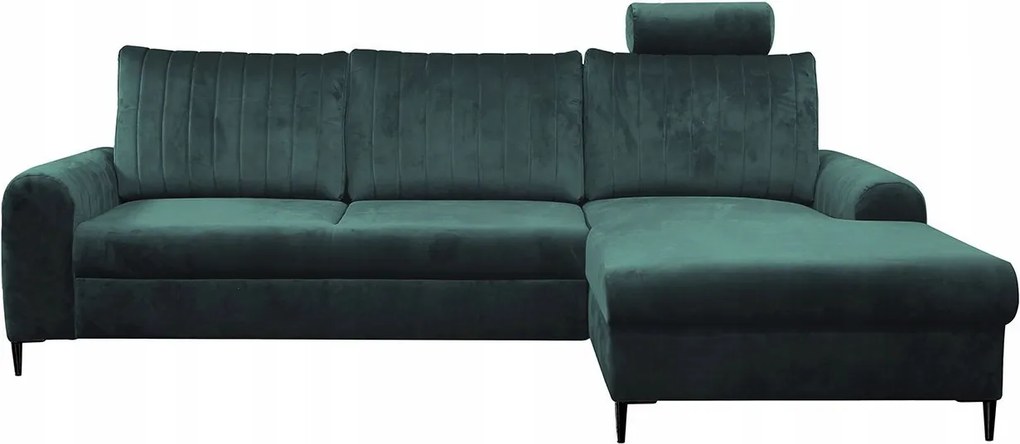 Rohová sedacia súprava Oasia (tmavozelená)