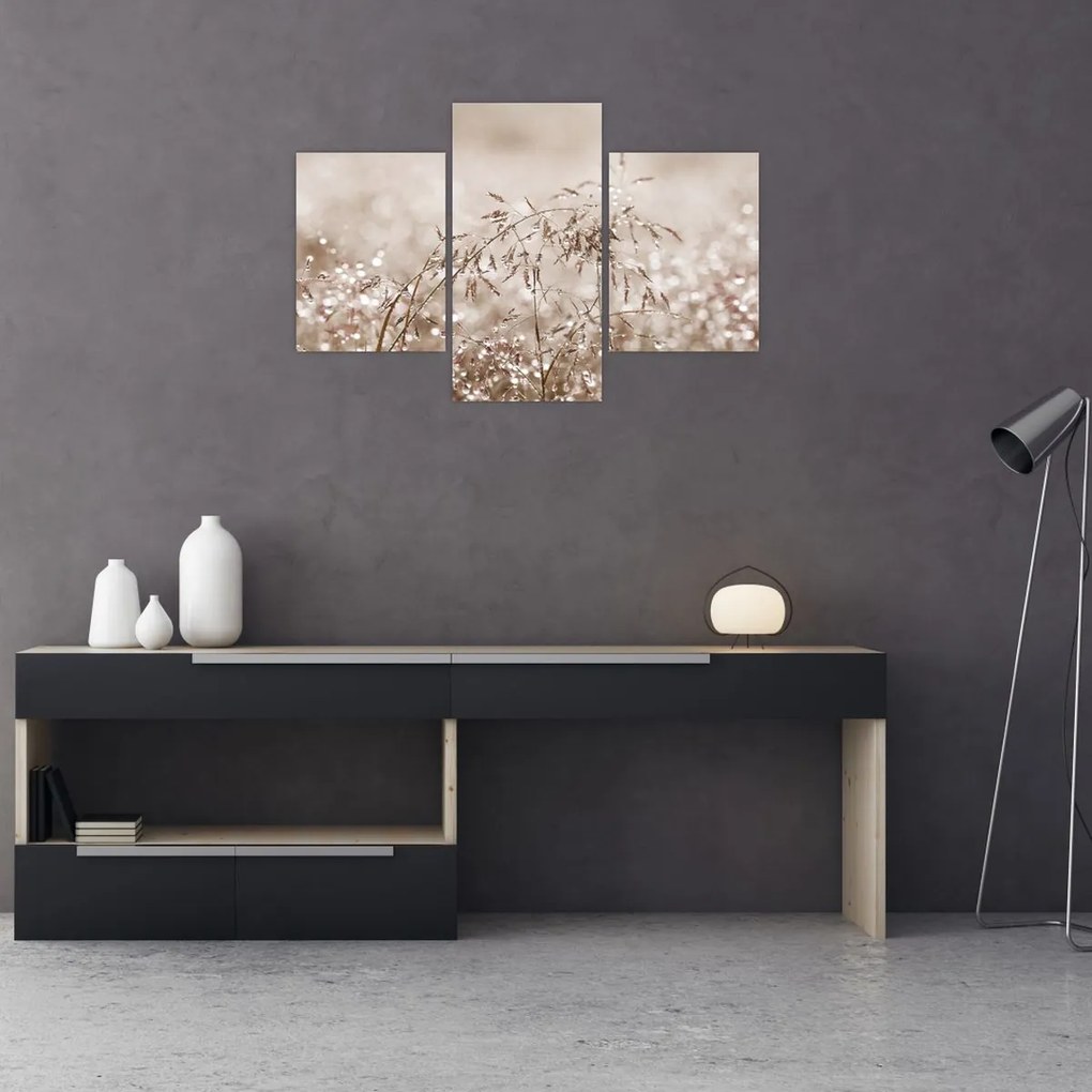 Obraz - Lúka v hnedých tónoch (90x60 cm)