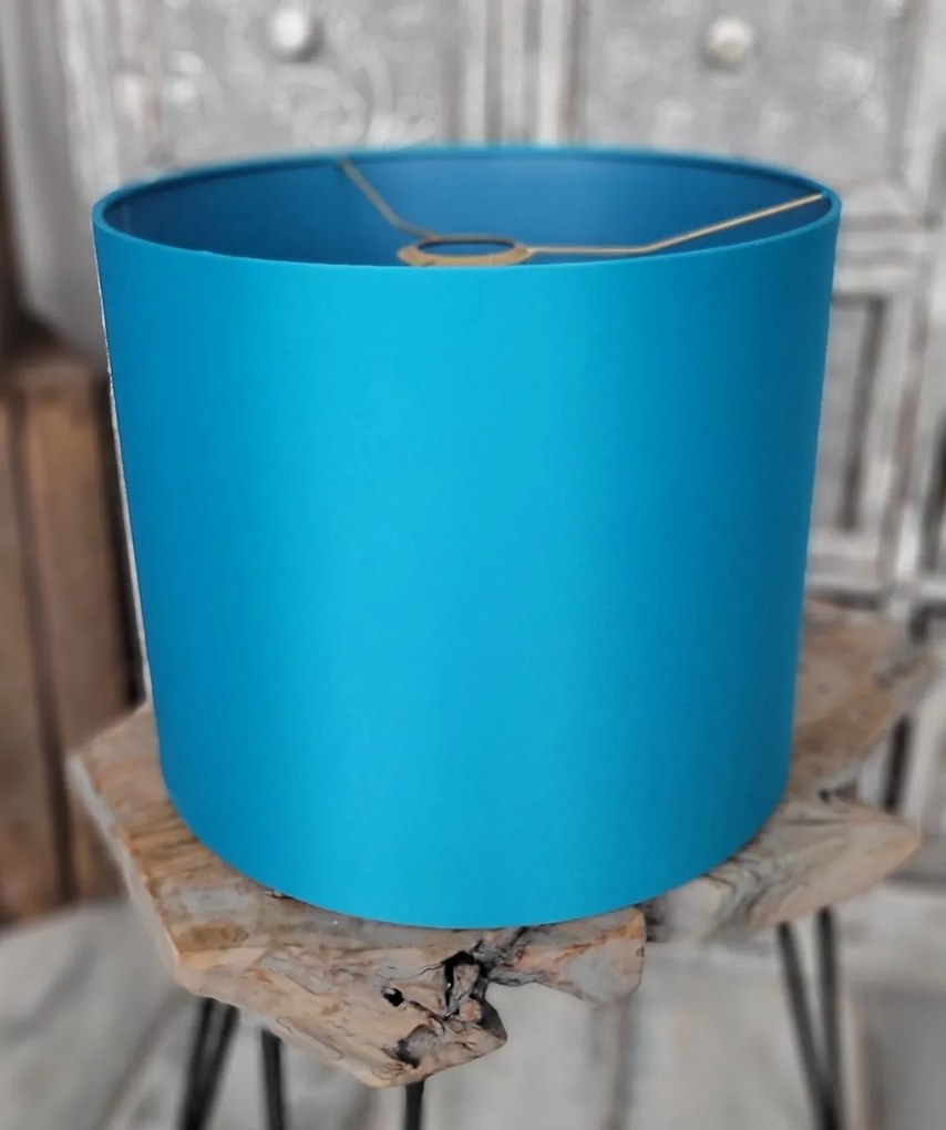 Petrolejové tienidlo na stolnú alebo závesnú lampu Petrol - Ø 30*25cm/ E27