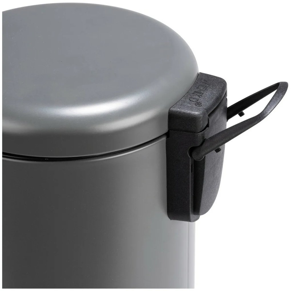 Wenko Pedálový odpadkový kôš Leman 3 l, sivá, 3 l