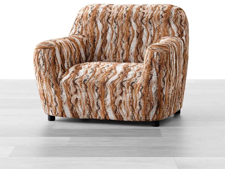 Bielastické poťahy OCEANO NOVÉ tehlové kreslo (š. 60 - 110 cm)