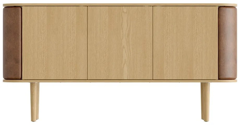 Nízka komoda v dekore duba vo svetlohnedo-prírodnej farbe 150x75 cm Treasures – UMAGE