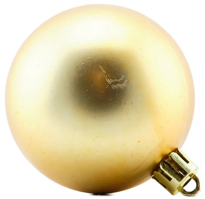 DECOLED Plastové ozdoby zlaté, 24 ks, d. 6 cm