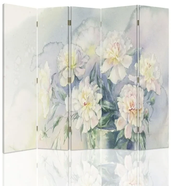 Gario Paraván Jemné pastelové kvety Rozmery: 180 x 170 cm, Prevedenie: Klasický paraván