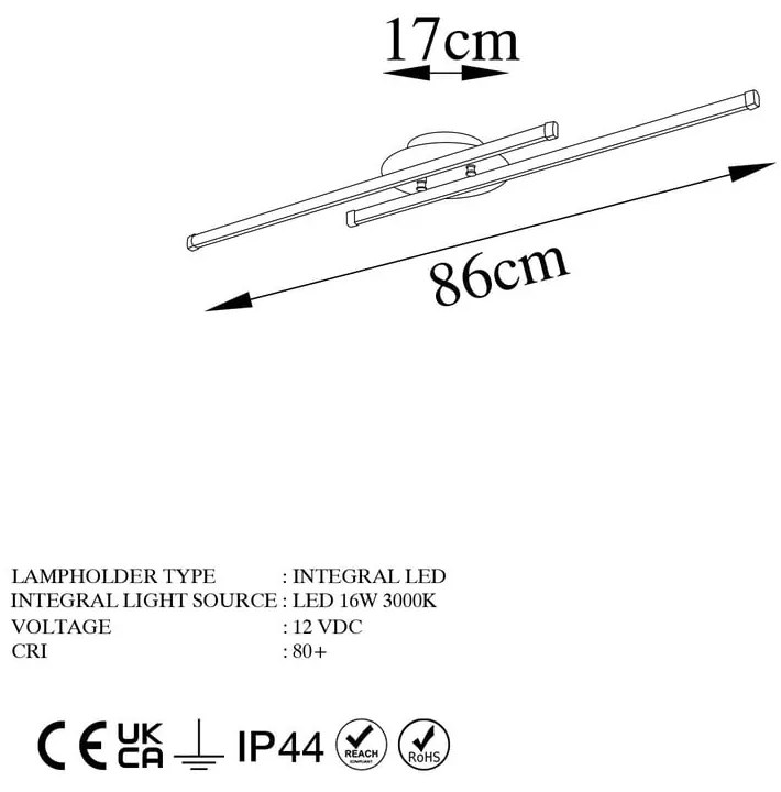 LED stropné svietidlo v zlatej farbe 10x86 cm Umut – Opviq lights